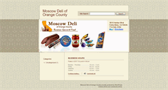 Desktop Screenshot of moscowdeli.com